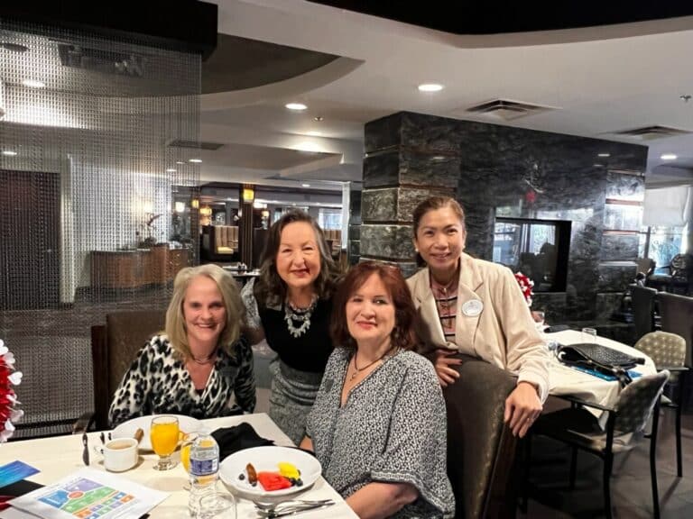 Sue Mulligan and Kathleen Nappi (pictured here) with Acoya Troon staff - Jeannie and Joanna